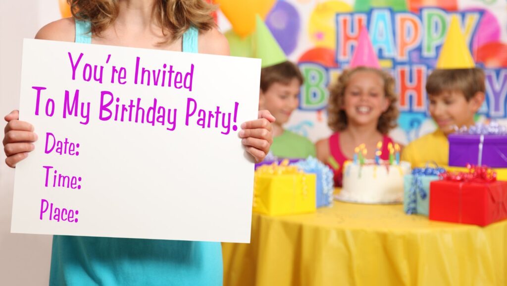 birthday party invitation message