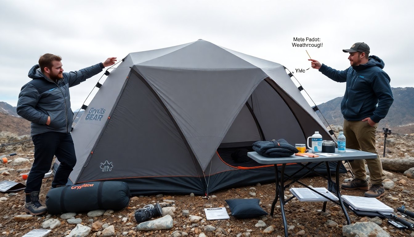 quantumshield weatherproof tents gryllsbeargear
