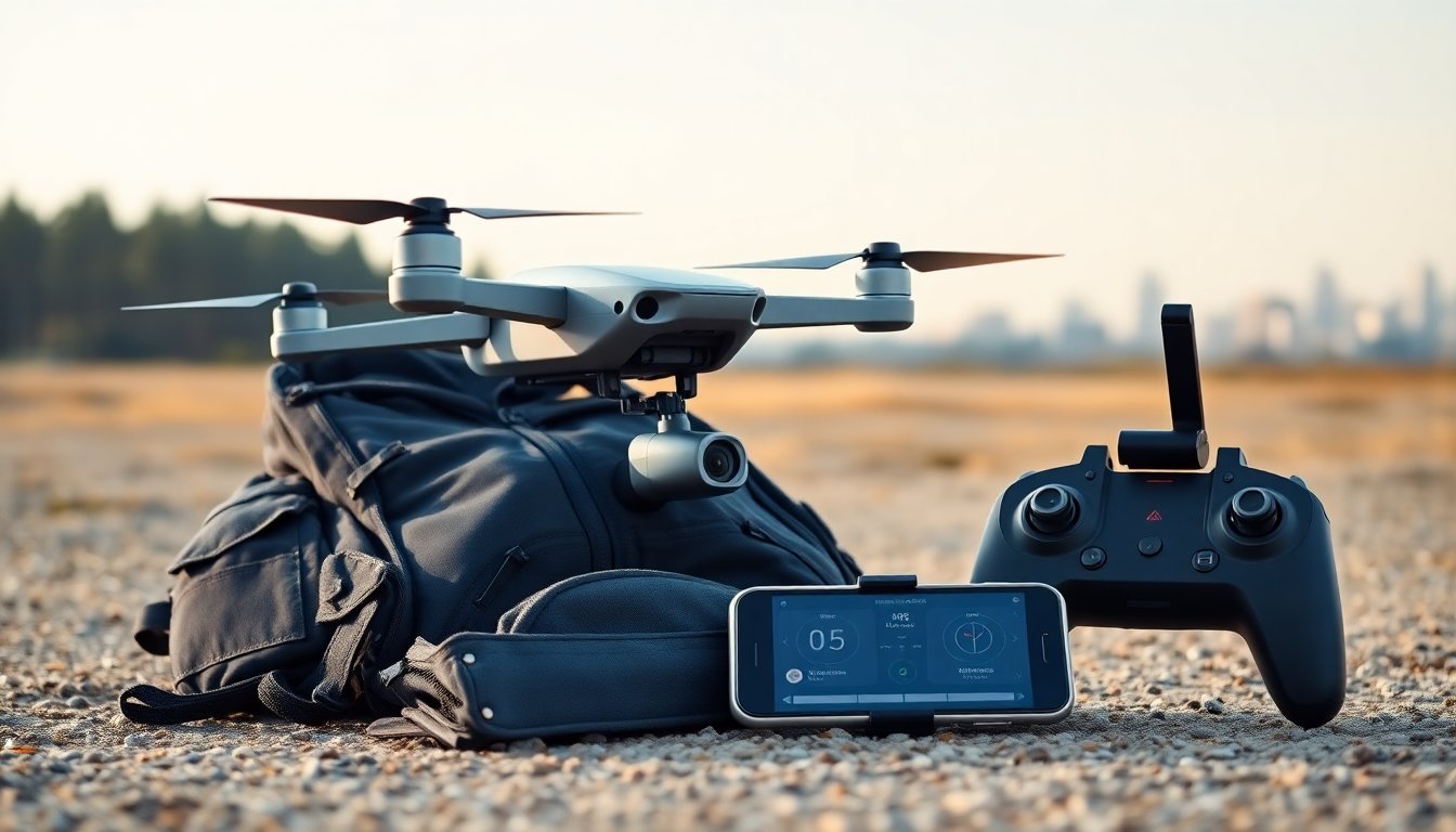 beargryllsgear rechargeable flying ecompass drone